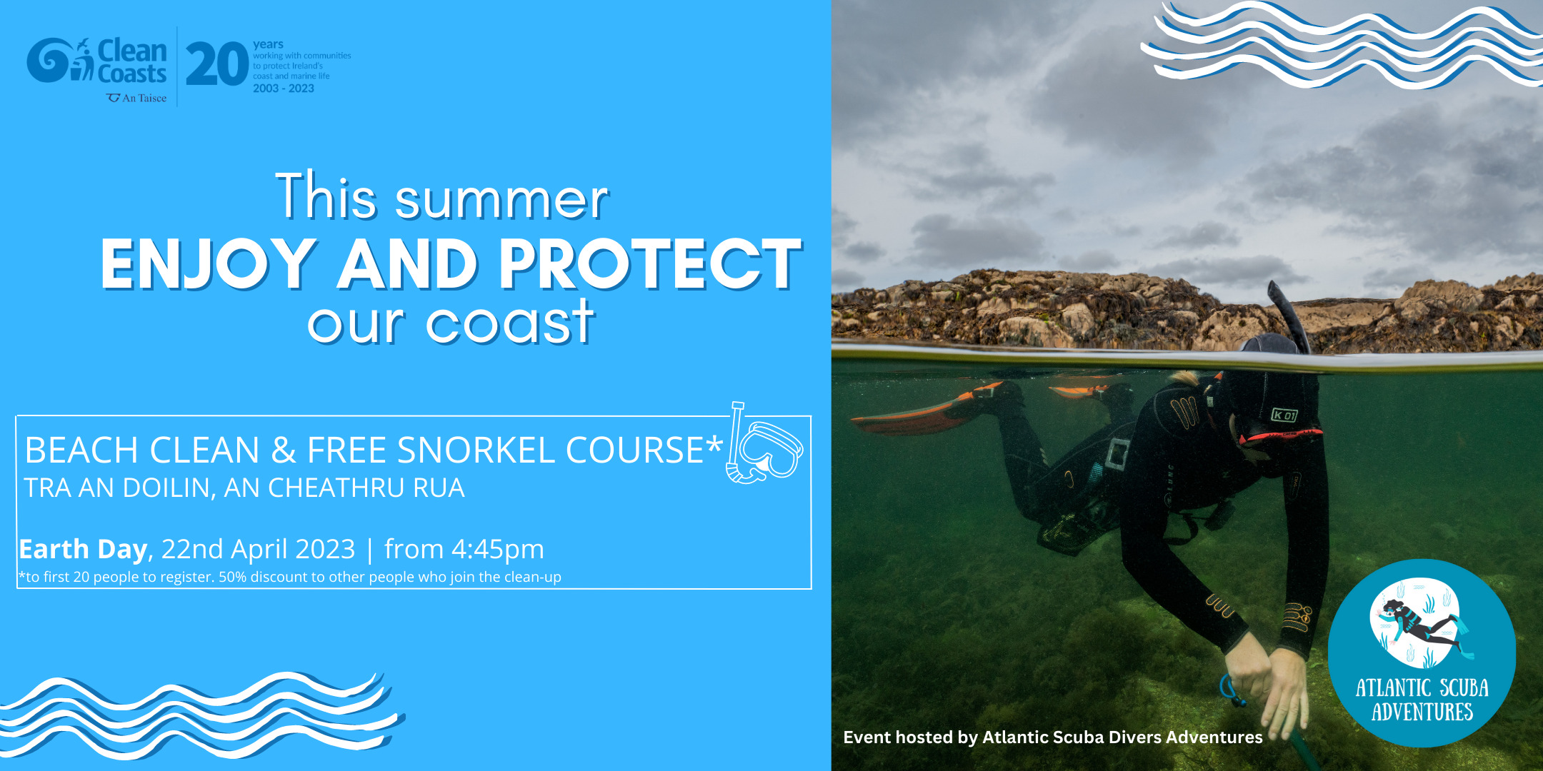 Beach Clean and Snorkel Course