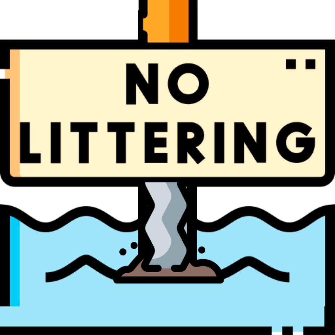 no littering in ocean